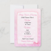 Niedliche Waldtiere Fox Kinderdusche Einladung (Rückseite)