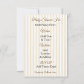 Niedliche Waldtiere Fox Kinderdusche Einladung (Rückseite)