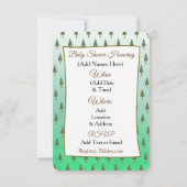 Niedliche Waldtiere Fox Kinderdusche Einladung (Rückseite)