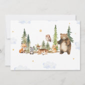 Niedliche Waldtiere Geburtstag Foto Dankeskarte (Rückseite)