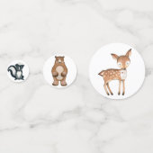 Niedliche Waldtiere Geburtstagsparty-Dekoration Konfetti (Rückseiten)