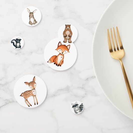 Niedliche Waldtiere Geburtstagsparty-Dekoration Konfetti (Gruppe)