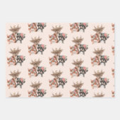 Niedliche Waldtiere Geschenkpapier Set (Vorderseite)