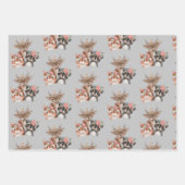 Niedliche Waldtiere Geschenkpapier Set (Vorderseite 3)