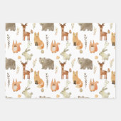 Niedliche Waldtiere Geschenkpapier Set (Vorderseite 3)