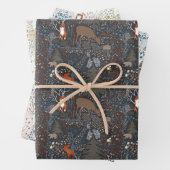 Niedliche Waldtiere Geschenkpapier Set (Beispiel)