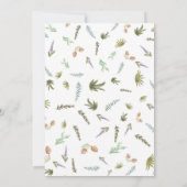 Niedliche Waldtiere Geschlechtsneutrale Babydusche Dankeskarte (Rückseite)