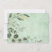 Niedliche Waldtiere Grüne Gold Geburtstag Dankeskarte (Rückseite)