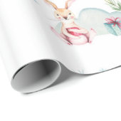 Niedliche Waldtiere im Winter Geschenkpapier (Rolleneckpunkt)