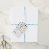 Niedliche Waldtiere & Indianerjunge Muster Geschenkanhänger (Mit Garn)