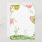 Niedliche Waldtiere Jungle Safari Kinderdusche Einladung (Rückseite)