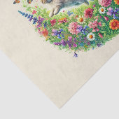 Niedliche Waldtiere Kaninchen Seidenpapier (Ausschnitt)