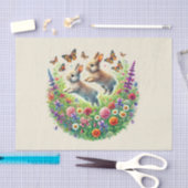 Niedliche Waldtiere Kaninchen Seidenpapier (Handwerk)