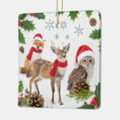 Niedliche Waldtiere Keramikornament (Links)