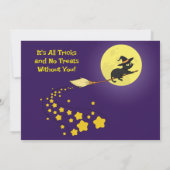 Niedliche Waldtiere Kids Halloween Party Kostüme Einladung (Rückseite)