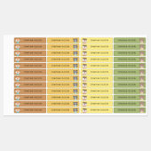 Niedliche Waldtiere Kinder Etiketten (Blatt)