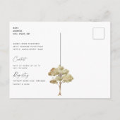 Niedliche Waldtiere Kinderdusche Einladung (Rückseite)