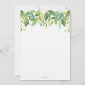 Niedliche Waldtiere Kinderduschmaschine Junge neut Dankeskarte (Rückseite)