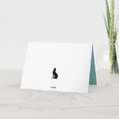 Niedliche Waldtiere Maus im Schnee Gruß Karte (Rückseite)