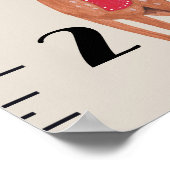 Niedliche Waldtiere: Neutrales Wachstumsmuster Poster (Ecke)