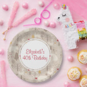 Niedliche Waldtiere Nordic Muster Geburtstag Pappteller (Party)