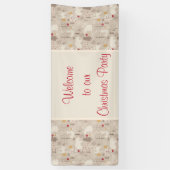 Niedliche Waldtiere Nordic Muster Weihnachten Banner (Vertikal)