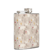 Niedliche Waldtiere Nordic Muster Weihnachten Flachmann (Rechts)