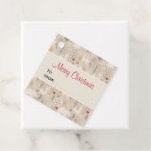 Niedliche Waldtiere Nordic Muster Weihnachten Geschenkanhänger (Beispiel)