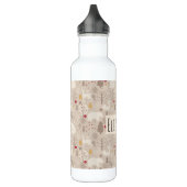 Niedliche Waldtiere Nordisches Muster Edelstahlflasche (Links)