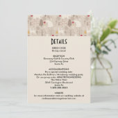 Niedliche Waldtiere Nordisches Muster Einladung (Stehend Vorderseite)