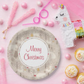 Niedliche Waldtiere Nordisches Muster Pappteller (Party)