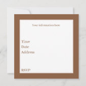 Niedliche Waldtiere Party Einladung (Rückseite)