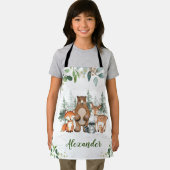 Niedliche Waldtiere Pinienbäume Koch Schürze (Insitu)