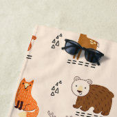 Niedliche Waldtiere Strandtuch (Beispiel)