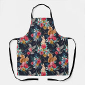 Niedliche Waldtiere überall in der Schürze (Vorderseite)