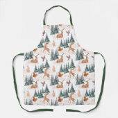 Niedliche Waldtiere überall in der Schürze (Vorderseite)