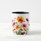 Niedliche Waldtiere und Frühlingsblumen Kaffeetass Tasse (Zentrum)