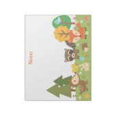 Niedliche Waldtiere und Kreaturen Notizblock (Rotiert)