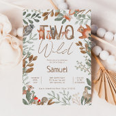 Niedliche Waldtiere (Waldtiere) 2. Geburtstag Einladung