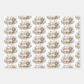 Niedliche Waldtiere Weiden Grünflächen Geschenkpapier Set (Vorderseite 3)