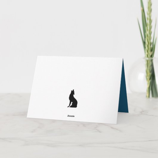 Niedliche Waldtiere Weihnachtsgrüße Karte (Rückseite)