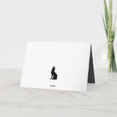 Niedliche Waldtiere Weihnachtsgrüße Karte (Rückseite)