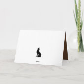 Niedliche Waldtiere Weihnachtsgrüße Karte (Rückseite)