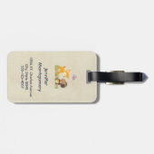 Niedliche Waldtiere Whimsischer Cartoon Gepäckanhänger (Rückseite horizontal)