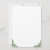 Niedliche Waldtiere Woodland Babydusche Einladung (Rückseite)