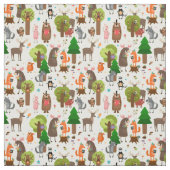 Niedliche Waldtierstoffe Stoff (Muster)