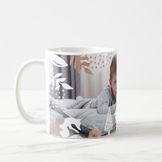 Niedliche Waldwälder und festes Foto Kaffeetasse (Links)