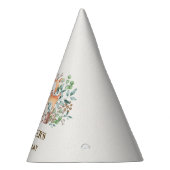 Niedliche Waldwaldtier-1. Geburtstag Partyhütchen (Rechts)