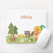 Niedliche Waldwaldtiere und -geschöpfe Mousepad (Mit Mouse)