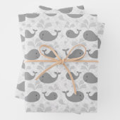 Niedliche Wale  Geschenkpapier Set (Beispiel)